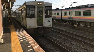 【キハ110系気動車】信越線普通新潟行　新津駅入線