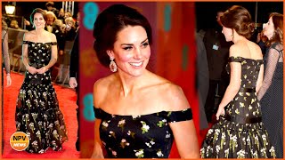Princess Kate So Beautiful In Her Most Expensive McQueen Dress At The BAFTA Awards