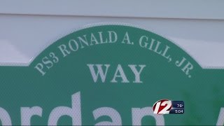 Cranston street dedicated in honor of fallen veteran