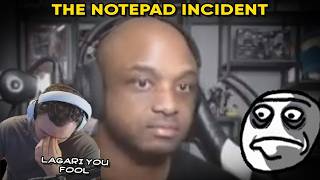 AdmiralBulldog Reacts to the Lacari notepad incident documentary by Internet Anarchist