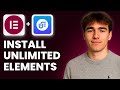 How To Install Unlimited Elements For Elementor (Tutorial 2026)