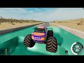 testing expensive cars vs reverse speed bumps stunts in beamng drive mods