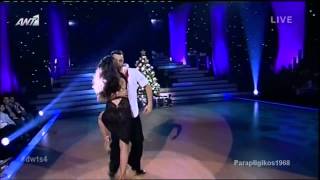 Dancing With The Stars 4 (Αχιλλέας \u0026 Μελίνα) Ανδρέας Γεωργίου και Ελένη Βαΐτσου {22/12/2013}