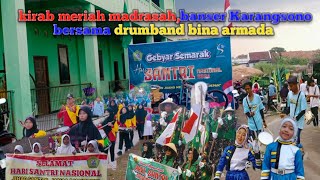 kirab meriah di hari santri nasional bersama new bina armada live Karangsari