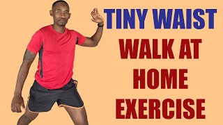 TINY WAIST Walk at Home Exercise/ 30 Minute Indoor Walking Workout
