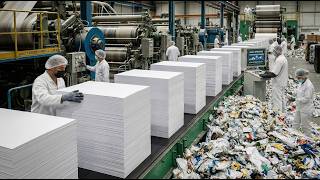 Why Recycled Paper Becomes Pure White | Inside Paper Whitening Factory | NextGen Robots