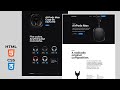 Responsive Landing Page Using HTML CSS & JavaScript | Apple AirPods Max  Headphone Website Design 🎧