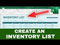 How to Create a Basic INVENTORY LIST in Excel | Manage Business Inventory