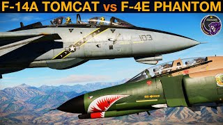 F-14A Tomcat vs F-4E Phantom: BVR Battle & Dogfight | DCS