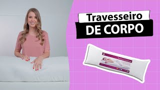 Travesseiro de Corpo com Fronha Percal 180 Fios - BF Colchões