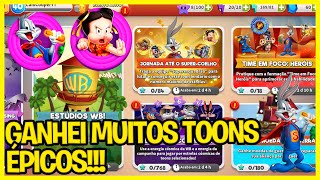 CHEGUEI NO NÍVEL 40 E CONSEGUI MUITO TOONS ÉPICOS WB!! - Looney Tunes Word of Mayhem Gameplay #39