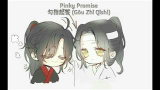 [ENG SUB/Pinyin] Pinky Promise - 勾指起誓 (Gōu Zhǐ Qǐshì) Wangxian Lyric Video Cute Titktok Chinese song