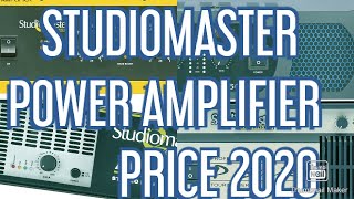 STUDIOMASTER  POWER AMPLIFIERS PRICE 2020