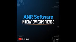 ANR Software Interview Experience | Java Developer Trainee role 🌟