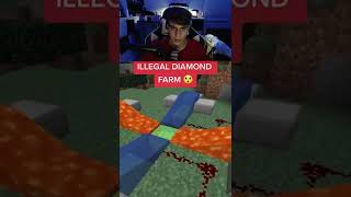 Crazy Diamond Farm In Minecraft!😱👀 #shorts