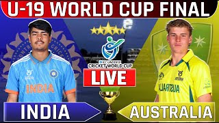 LIVE🔴| India Vs Australia Under-19 World Cup Final | Ind U-19 vs Aus U-19 Final | #indvsaus #u19wc