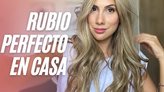 Tono de Rubio perfecto en casa