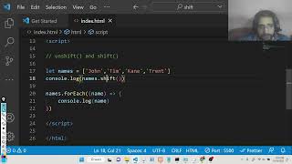 Javascript Shift() vs Unshift() Arrays Method Tutorial With Examples