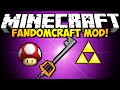 Minecraft FandomCraft Mod: KINGDOM HEARTS, ZELDA, MARIO, & MORE! (HD)