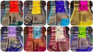 Pure Kora Organza Sarees - Whatsapp 7904566214 #geethusarees