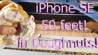 Will Doughnuts protect an iPhone SE from a 50 foot extreme drop test?!
