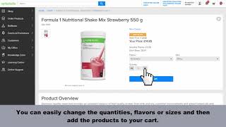 Welcome to the New MyHerbalife.com Ordering Site