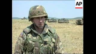 KOSOVO: KFOR TROOPS DEPLOYMENT: US SOLDIERS