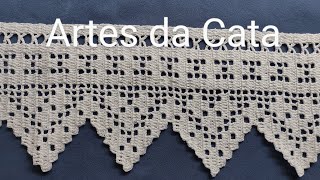 Bico em crochê #536 parte 02/02 #bicodecroche #artesdacata #barradodecroche #crochedacata #diy