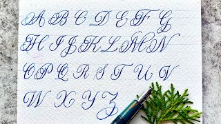 Calligraphy Capital Letters A to Z By Fountain Pen @calligraphy65