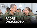 FELIPE VI VISITA por SORPRESA a la PRINCESA LEONOR durante un ENTRENAMIENTO MILITAR en ZARAGOZA|RTVE