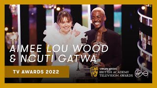 Sex Education's Aimee Lou Wood and new Doctor Ncuti Gatwa | Virgin Media BAFTA TV Awards 2022