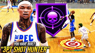 This "3PT SHOT HUNTER" with a 98 3PT + HOF SPEEDBOOSTER is the BEST GUARD BUILD in NBA 2K24..