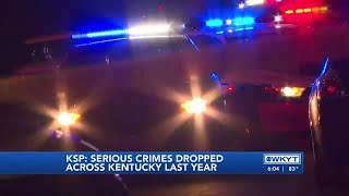 WATCH | KSP: Serious crimes dropped across Kentucky last year