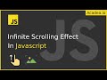 Ep13 - Infinite Scrolling Effect in JavaScript