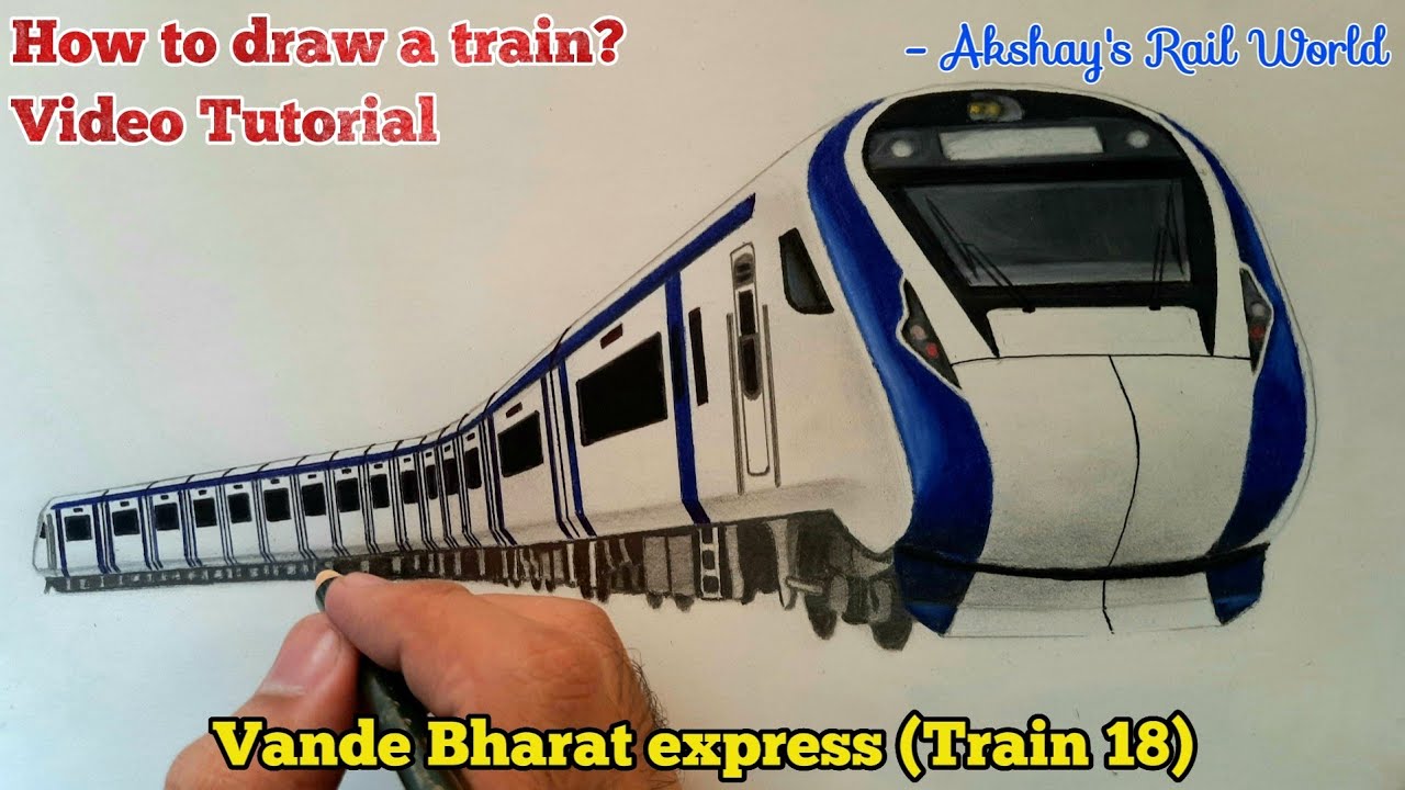 Train Drawing Tutorial рџ рџ і Vande Bharat Express рџ рџ і Train 18
