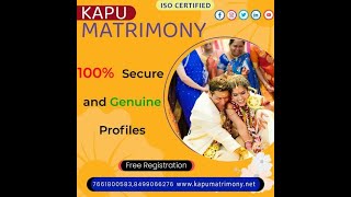 Kapu Matrimony-No.1 Matrimony only for Kapu-7661800583, www.kapumatrimony.net