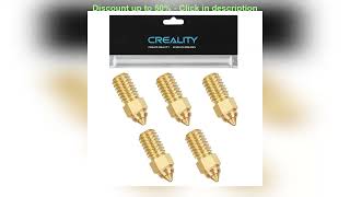 Creality Ender 3 V3 SE Nozzles 0.4mm 5PCS High-Speed Brass Nozzles Hotend Extruder Nozzle for End