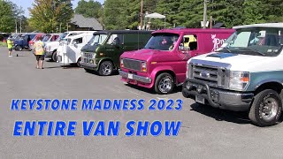 Entire Custom Van Show at Keystone Madness, 2023.
