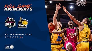 Telekom Baskets Bonn vs. MHP RIESEN Ludwigsburg - Full Game Highlights - Spieltag 6 - Saison 2024/25