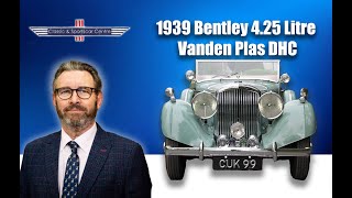 1939 Bentley 4.25 Litre Vanden Plas DHC - Geneva Show Car