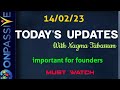 #ONPASSIVE||TODAY'S UPDATES||IMPORTANT UPDATES FOR FOUNDERS||#nagmatabassum