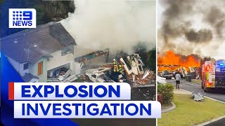 Police investigate horrific home explosion in Queensland | 9 News Australia