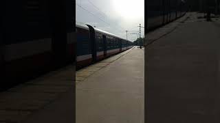 Train Crossing Ponmalai Railway Station