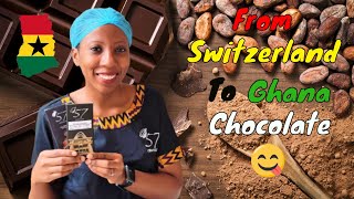 She left Switzerland to come to Ghana and make the best chocolate in Ghana and the world!