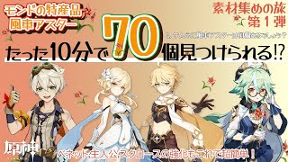 【原神】１０分で風車アスター７０個！？これで風車アスターに困ること無し！！素材集めの旅第1弾≪風車アスター≫