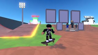I finished the first world in skate obby