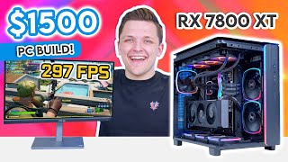 Best $1500 Gaming PC Build 2024! 🔥 [RX 7800 XT & Montech King 95]