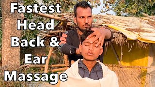 World’s Best Fastest Head, Back & Ear Massage Treatment By Yogi | ASMR MASSAGE Therapy 💈