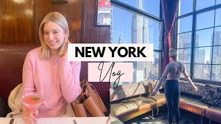 Living in NEW YORK Vlog * Rooftop Workout, Brunch, Cafes, Flower District, TriBeCa walk