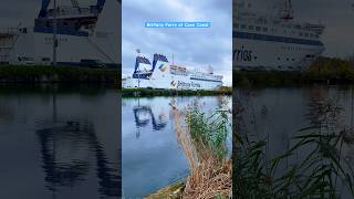 📍Hérouville Saint Clair, France - Reflection of Brittany Ferry in Caen Canal #Canal #Caen #normandy